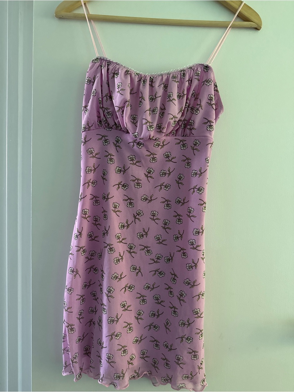 Forever 21 Lavender Floral Slip Dress